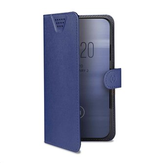 Celly pouzdro Wallyone, velikost XXL (5-5,5\"), modrá