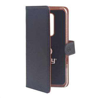 Celly pouzdro Wally s funkcí stojánku pro Oneplus 7, černá