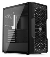 SilentiumPC skříň MidT Astrum AT6V TG/ ATX/ 2xUSB 3.2/ 1xUSB C 3.2/ 4x120 fan/ Pure Black