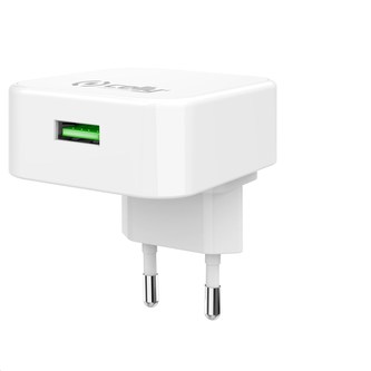 Celly nabíječka do sítě, 1x USB, 2,4 A, bílá