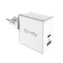 Celly nabíječka do sítě, 1x USB, 1x USB-C, 45 W, bílá