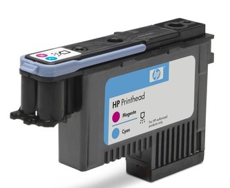 Inkjet tisková hlava pro "DesignJet T1100, T640" tiskárny, HP "Nr.72" Magenta, Cyan