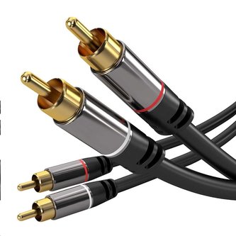 PREMIUMCORD kabel, 2x CINCH-2x CINCH M/M, 1.5m