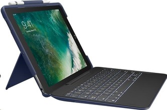 Logitech Pouzdro s klávesnicí SlimCombo for iPad Pro 10.5 inch, UK, Classic Blue
