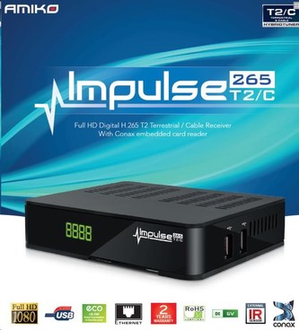 AMIKO SET TOP BOX DVB-T/T2/C Amiko Impulse H265