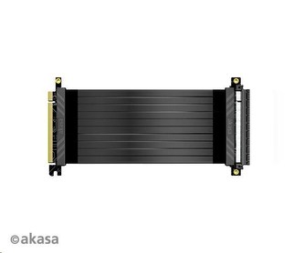 AKASA kabel RISER BLACK X2 Premium PCIe 3.0 x 16 Riser, 30cm