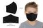Ústní rouška dětská 4-6 let , bavlněná na gumičku s vnitřní kapsou - černá - délka oblouku 10cm