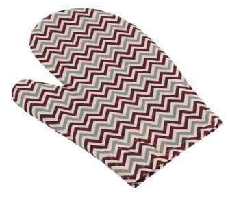 Kuchyňská chňapka - chevron bordový - chňapka 28x18 cm