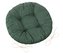 Sedák Adéla prošívaný kulatý - Uni tmavě zelená - průměr 40 cm