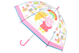 Deštník Prasátko Peppa průhledný manuáln