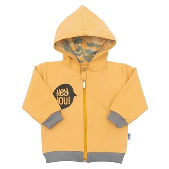 Kojenecká mikinka New Baby With Love hořčicová - velikost 68 (4-6m)
