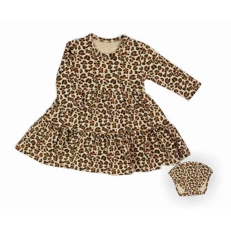 Kojenecké šatičky-body s dlouhým rukávem Nicol Mia - velikost 56 (0-3m)