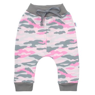 Kojenecké bavlněné tepláčky New Baby With Love růžové - velikost 62 (3-6m)