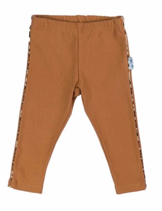 Kojenecké bavlněné legíny Nicol Mia hnědé - velikost 68 (4-6m)