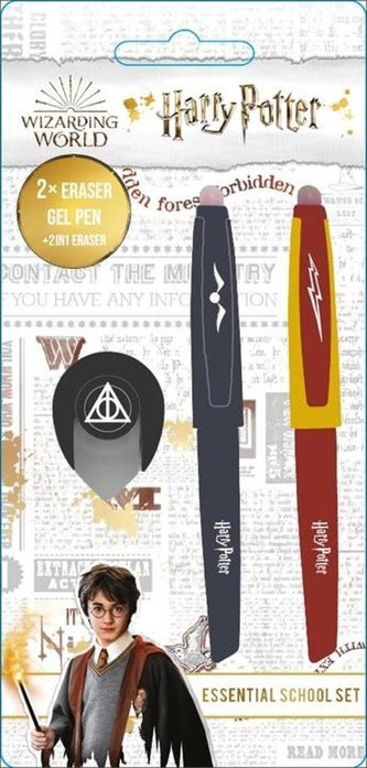 Gumovací pera v setu - Harry Potter