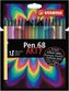 STABILO Pen 68 18 ks Kartónové Pouzdro \"ARTY\"