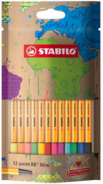 STABILO point 88 Mini mySTABILOdesign 12 ks Set