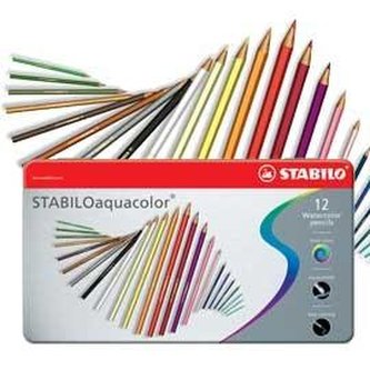 STABILOaquacolor 12 ks Kovové Pouzdro