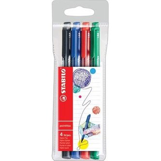 STABILO point Max 4 ks Pouzdro \"Office\"