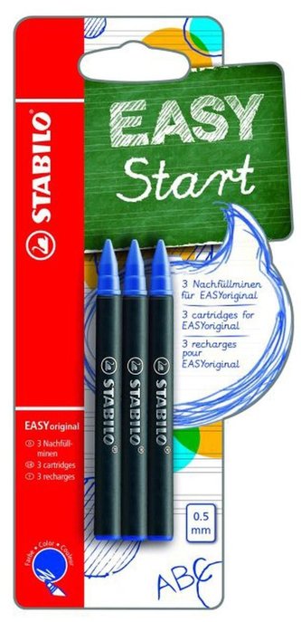 STABILO EASYoriginal náplně medium 3 ks Blister modrá