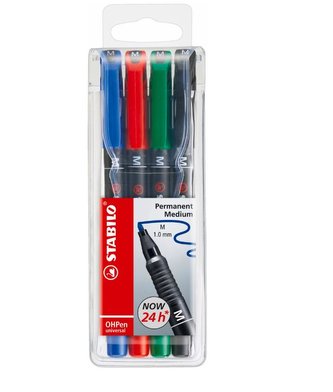 STABILO OHPen universal permanent M 4 ks Pouzdro