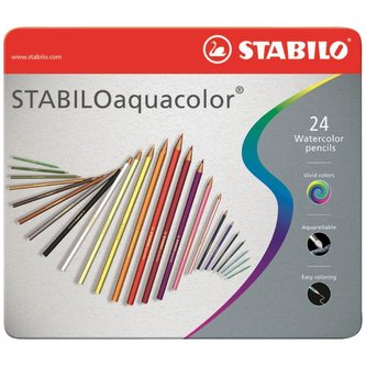 STABILOaquacolor 24 ks Kovové Pouzdro