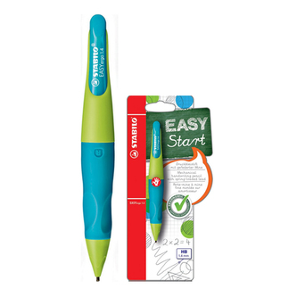 Mechanická tužka "EasyErgo Start", neon zelená/modrá, 1,14 mm, pro praváky, STABILO
