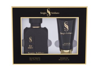 Sergio Soldano Black toaletní voda 50 ml + sprchový gel 100 ml