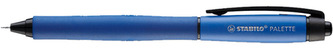 Gelové pero "Palette", modrá, 0,38 mm, stiskací mechanismus, STABILO