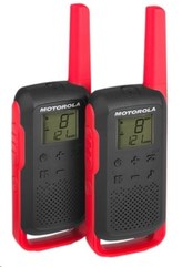 Motorola vysílačka TLKR T62 (2 ks, dosah až 8 km), červená