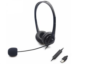 Sandberg náhlavní souprava SAVER s mikrofonem, konektor USB, stereo