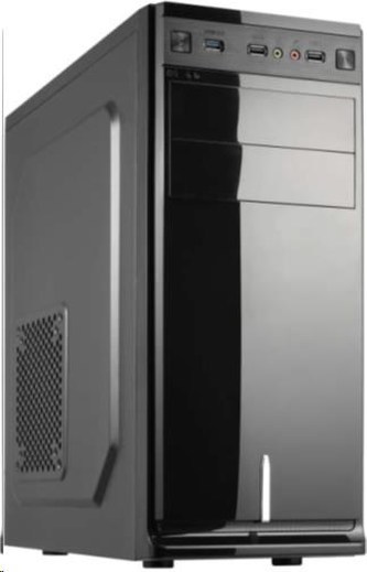 CRONO skříň MT-740i MidiTower bez zdroje, black