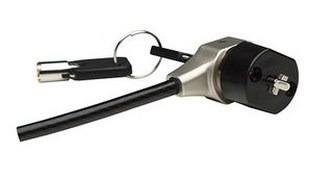 MANHATTAN Bezpečnostní zámek na NTB 1,8m Kensington Lock (na klíč, černý)