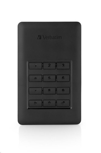 2,5" HDD (hard-drive) "Secure Portable", černá , 2TB, USB 3.1, VERBATIM