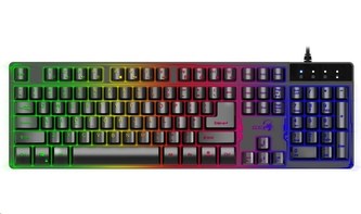 GENIUS GX GAMING Scorpion K8/ drátová/ podsvícená/ USB/ černá/ CZ+SK layout