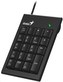 GENIUS klávesnice NumPad 100/ Drátová/ USB/ slim design/ černá