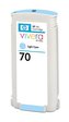 HP 70 Light Cyan DJ Ink Cart, 130 ml, C9390A