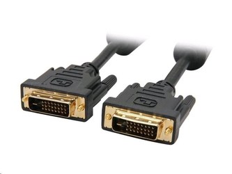 C-TECH Kabel DVI-DVI, M/M, 1,8m DVI-D, dual link, stíněný
