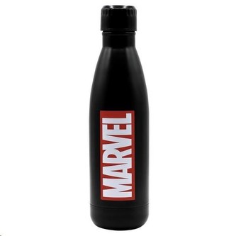 Puro Disney láhev z nerezové oceli MARVEL LOGO, single wall, 750ml Black