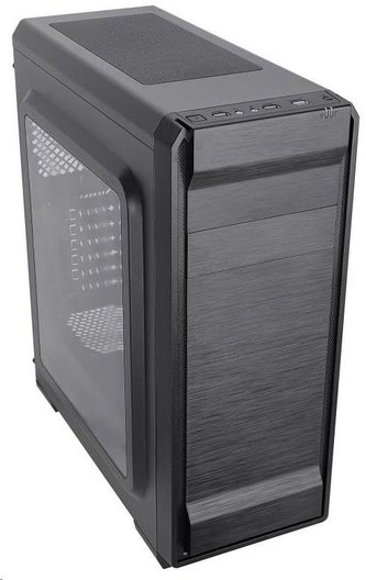 CRONO skříň MT-850i MidiTower bez zdroje, black