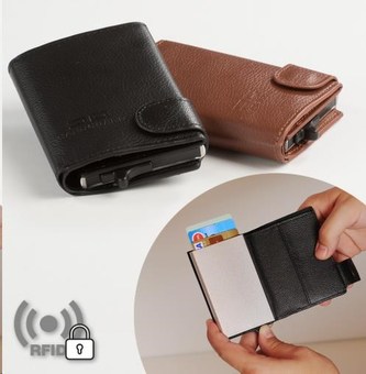 Card Guard pánská černá peněženka - chrání vás před krádeží dat