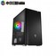 Fortron skříň Micro ATX CST310 Black, průhledná bočnice, 1 x A. RGB LED ventilátor