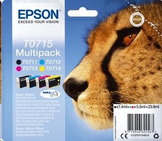 Inkjet cart.multipack pro "Stylus D78, D92, D120" tiskárny, EPSON B+C+M+Y, 23,9ml