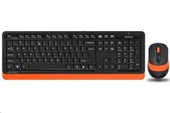 A4tech FG1010 FSTYLER set bezdr. klávesnice + myši, oranžová barva
