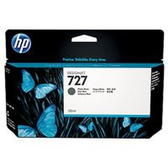 B3P22A Inkoust pro DesignJet T1500, T2500, T2530, T920, T930 tiskárny HP 727, matná černá, 130 ml