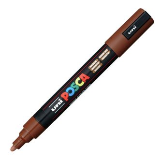 Akrylový popisovač "Posca PC-5M", kakaová hnědá, 1,8-2,5 mm, UNI