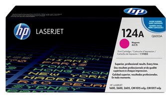 HP 124A Magenta LJ Toner Cart, 2 000 str, Q6003A