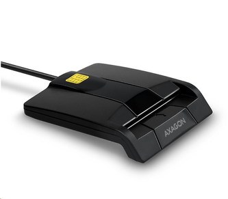 AXAGON CRE-SM3, USB externí FlatReader čtečka kontaktních karet Smart card (eObčanka)