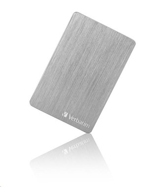 VERBATIM HDD 2.5\" 2TB Store 'n' Go ALU Slim Portable Hard Drive USB 3.2, Silver