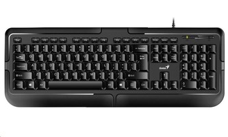 GENIUS klávesnice KB-118, drátová, PS/2, CZ+SK layout, černá